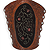 Tooled And Embroidered Bracer - Leather
