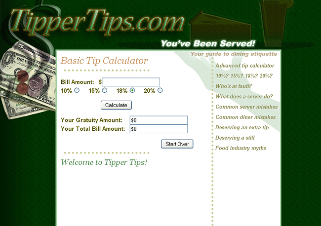 Tipper Tips website